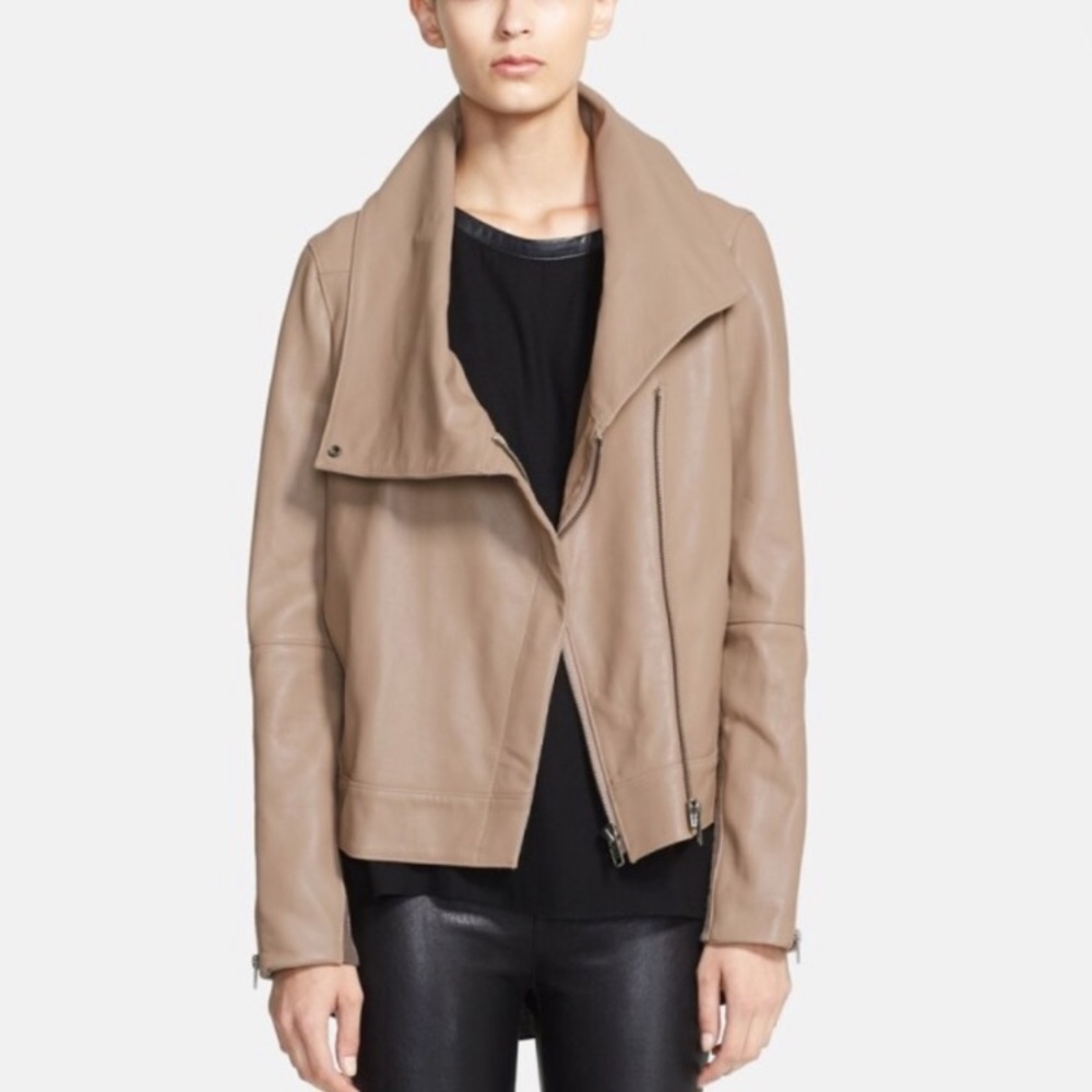 Helmut Lang Petal Leather Jacket